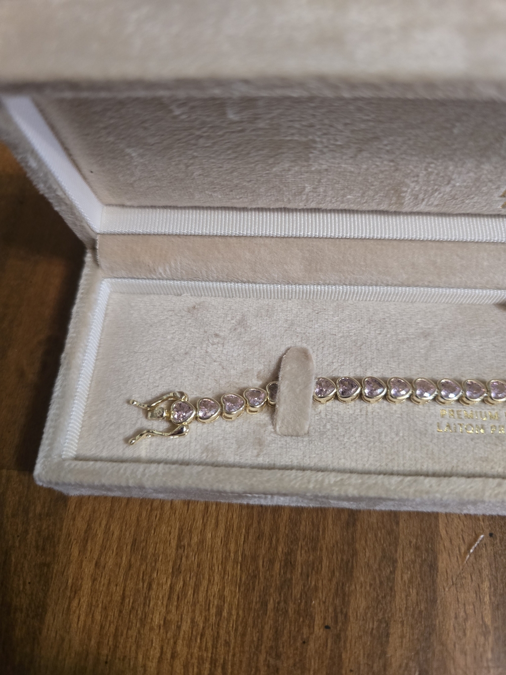 Pink Heart Stone Bracelet - Picture 3 of 6